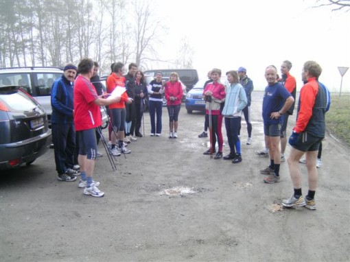 Lagebesprechung vor dem Circlelauf