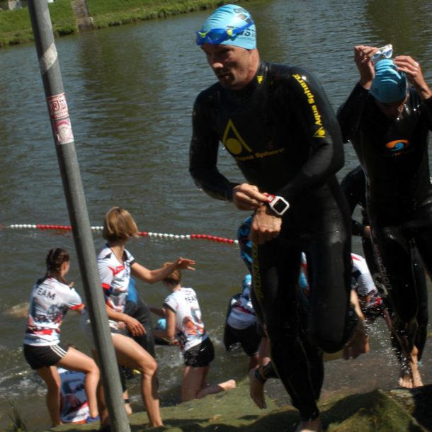 Regensburger-Triathlon-Ausstieg